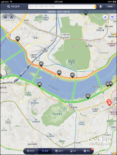 다음 지도 세로 모드 사용자 삽입 이미지