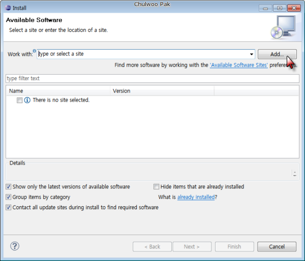 [Eclipse] Install New Software