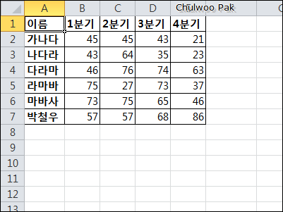 [Excel] 데이터 연결을 유지하면서 행/열 바꾸기