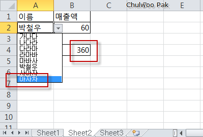 [Excel] 데이터 표로 동적 범위 활용하기